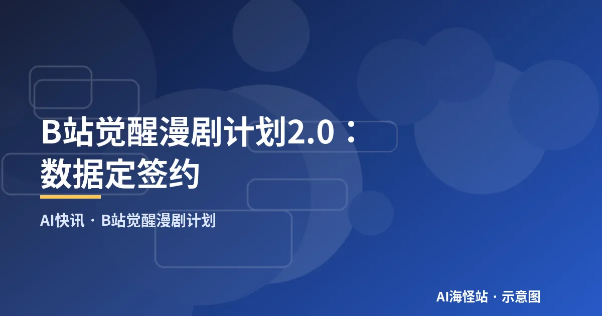 B站觉醒漫剧计划2.0：数据定签约（示意图）