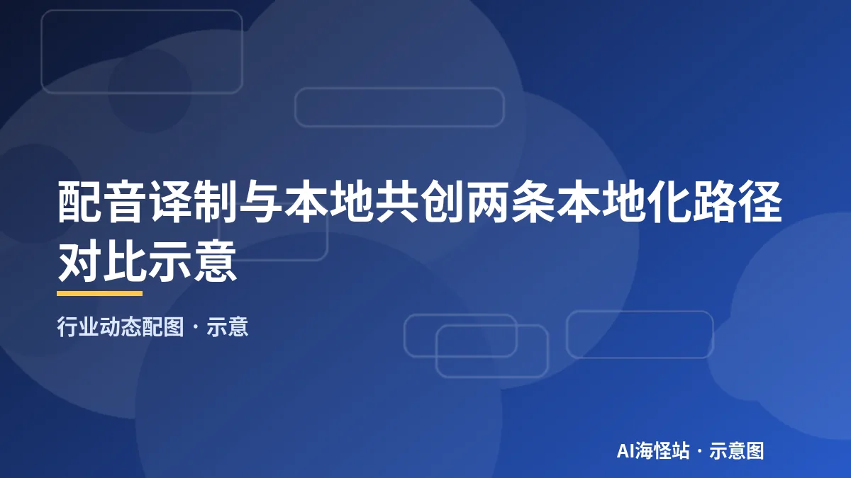 配音译制与本地共创两条本地化路径对比示意